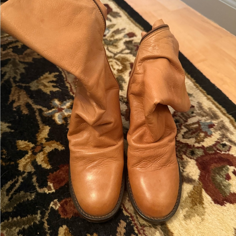 Stylish Tan Leather Boots